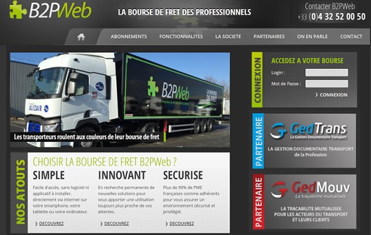 B2pweb la bourse de fret atypique et qualitative